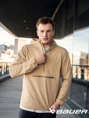 NWT BAUER FLC Ripstop Runshell Jacket - Tan